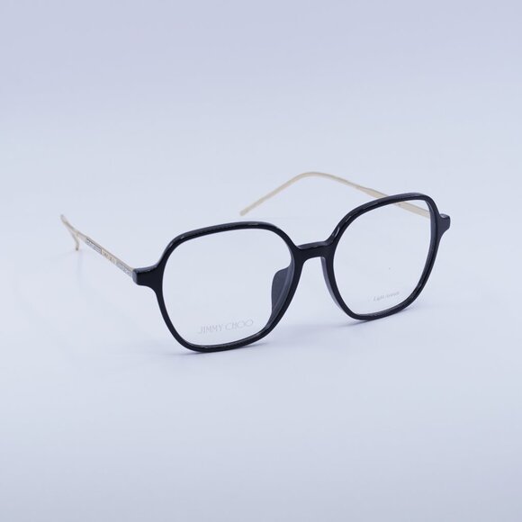 🕶️ New Jimmy Choo JC367/F 0807 00 Eyeglasses - Black/Gold Frame 52mm - Picture 1 of 10
